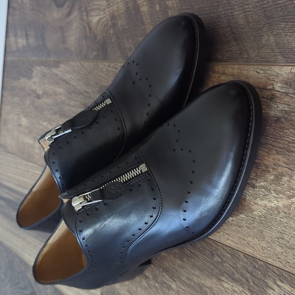 ❤️new The Office of Angela Scott Leather oxfords zip Ms Winnie